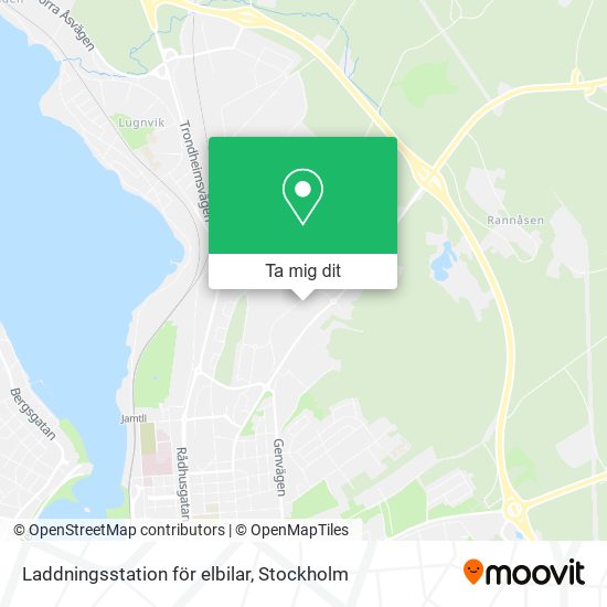 Laddningsstation för elbilar karta