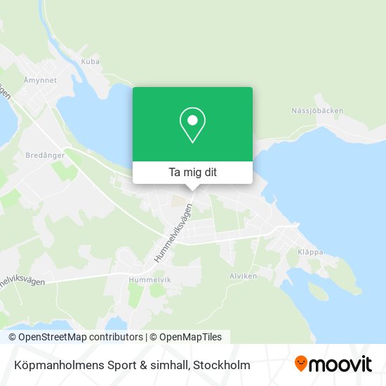Köpmanholmens Sport & simhall karta