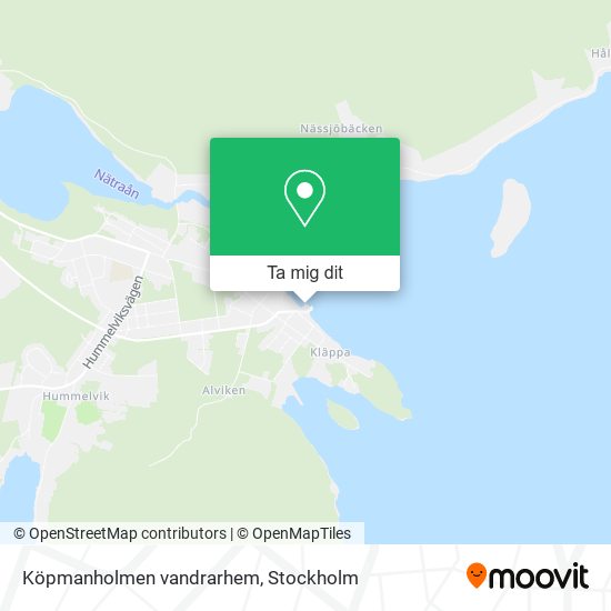 Köpmanholmen vandrarhem karta