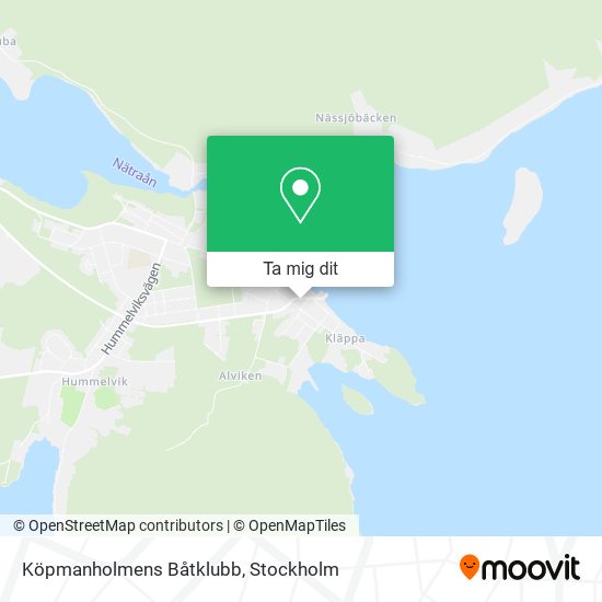 Köpmanholmens Båtklubb karta