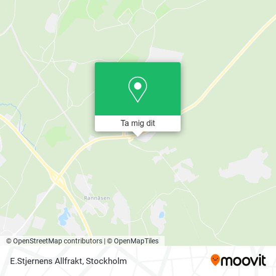 E.Stjernens Allfrakt karta