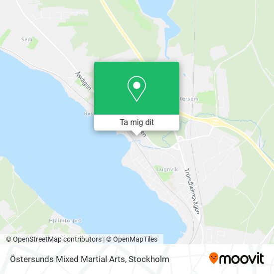 Östersunds Mixed Martial Arts karta
