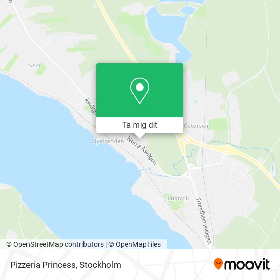 Pizzeria Princess karta