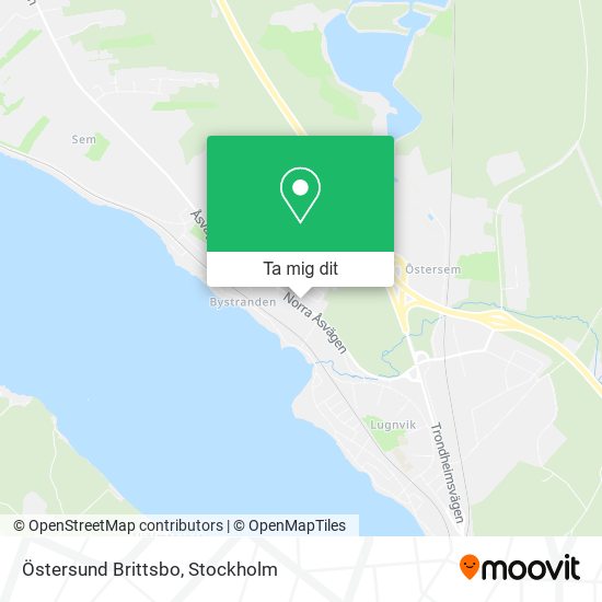 Östersund Brittsbo karta