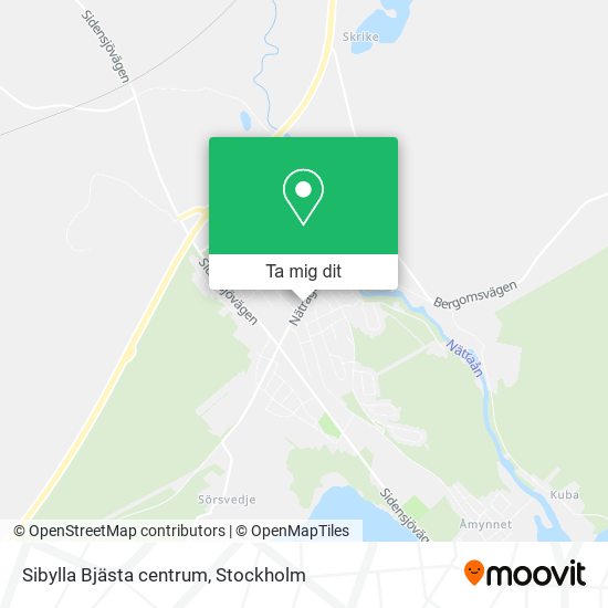 Sibylla Bjästa centrum karta