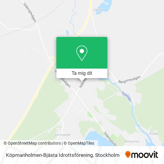 Köpmanholmen-Bjästa Idrottsförening karta