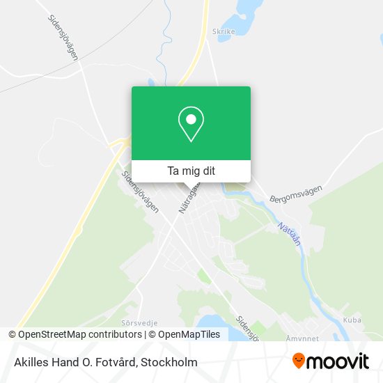 Akilles Hand O. Fotvård karta