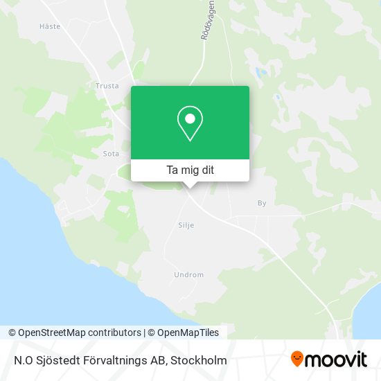 N.O Sjöstedt Förvaltnings AB karta