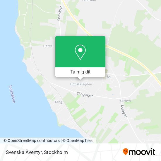 Svenska Äventyr karta