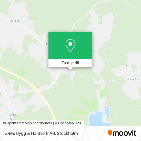 Z-Me Bygg & Hantverk AB karta