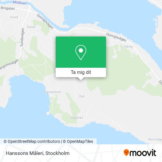 Hanssons Måleri karta