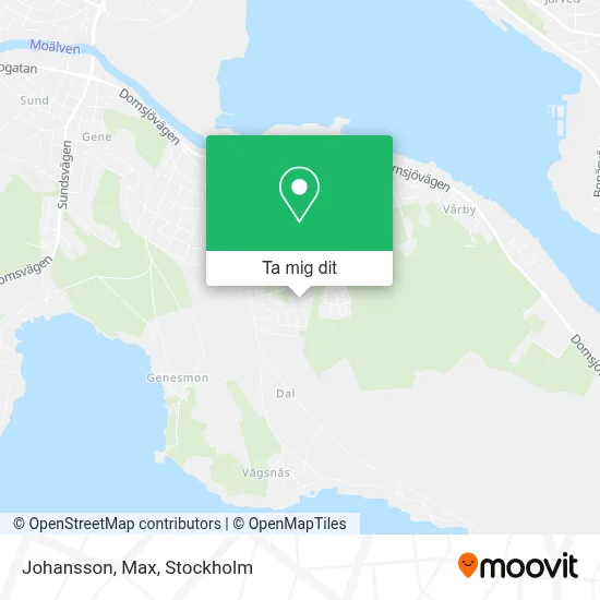 Johansson, Max karta