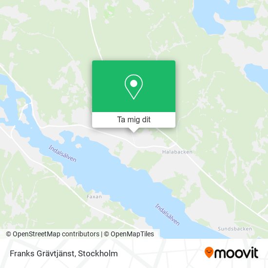 Franks Grävtjänst karta