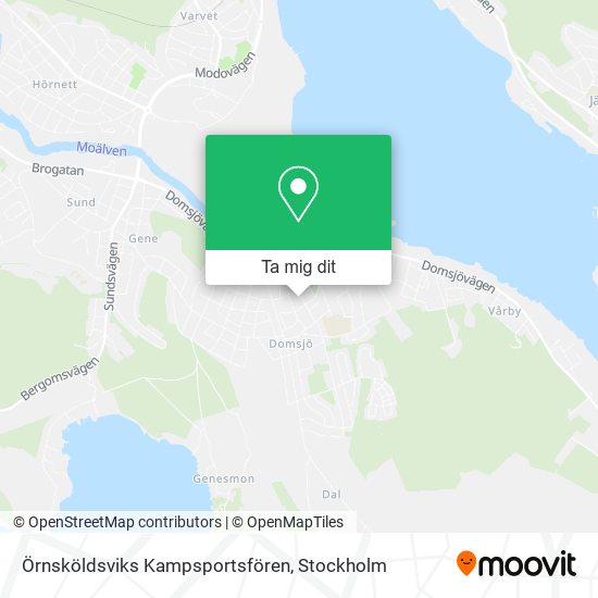 Örnsköldsviks Kampsportsfören karta