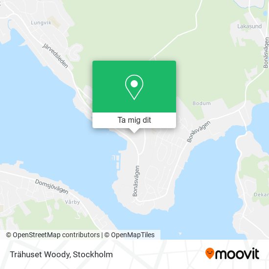 Trähuset Woody karta