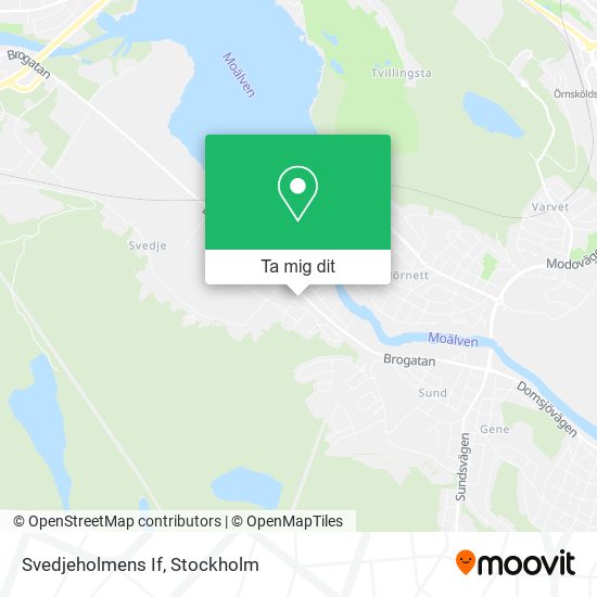 Svedjeholmens If karta