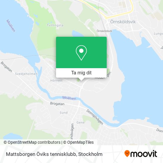 Mattsborgen Öviks tennisklubb karta