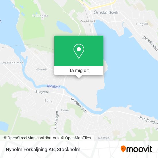 Nyholm Försäljning AB karta