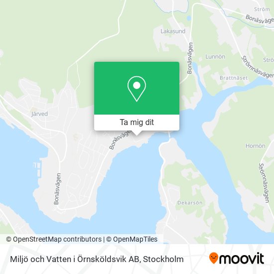 Miljö och Vatten i Örnsköldsvik AB karta