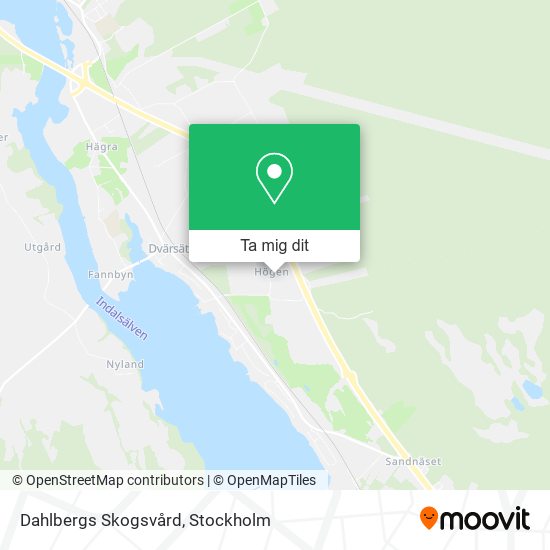 Dahlbergs Skogsvård karta
