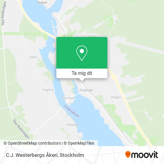 C.J. Westerbergs Åkeri karta