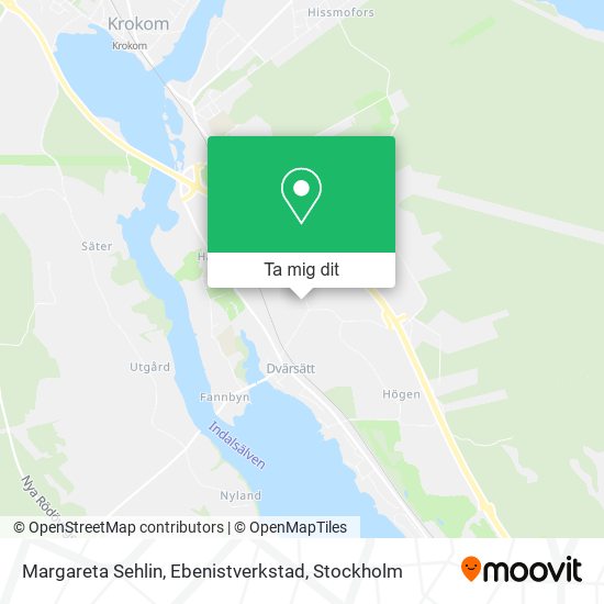 Margareta Sehlin, Ebenistverkstad karta