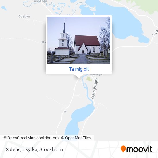 Sidensjö kyrka karta