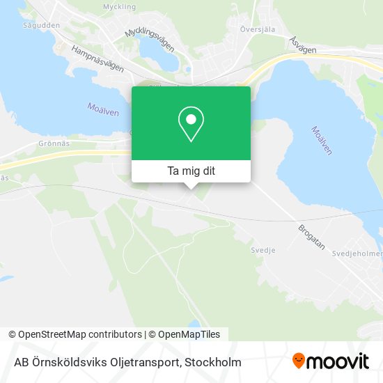 AB Örnsköldsviks Oljetransport karta