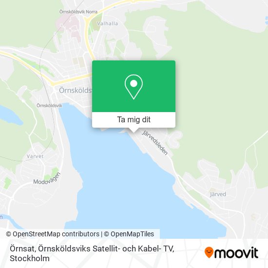 Örnsat, Örnsköldsviks Satellit- och Kabel- TV karta