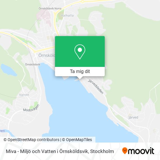 Miva - Miljö och Vatten i Örnsköldsvik karta