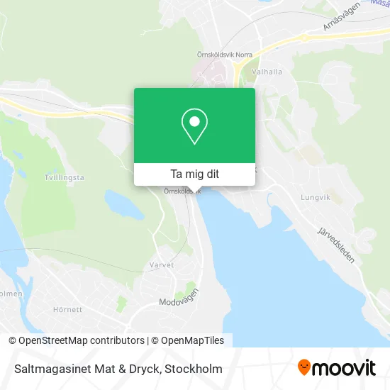 Saltmagasinet Mat & Dryck karta