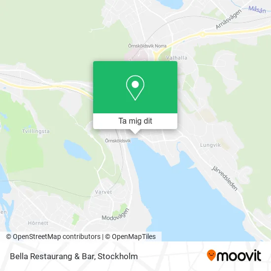 Bella Restaurang & Bar karta