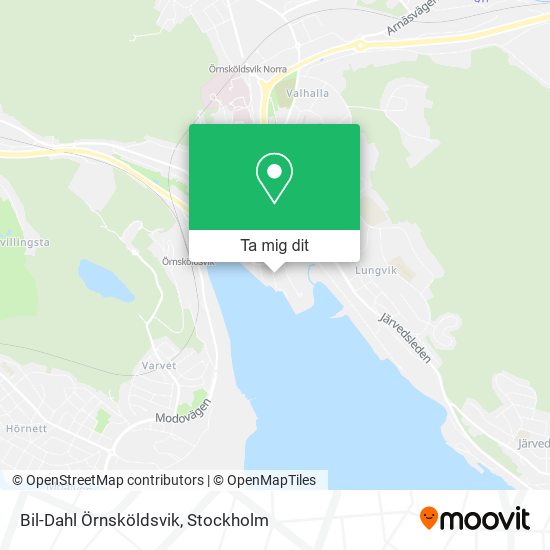 Bil-Dahl Örnsköldsvik karta