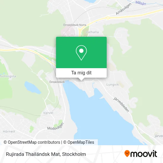 Rujirada Thailändsk Mat karta