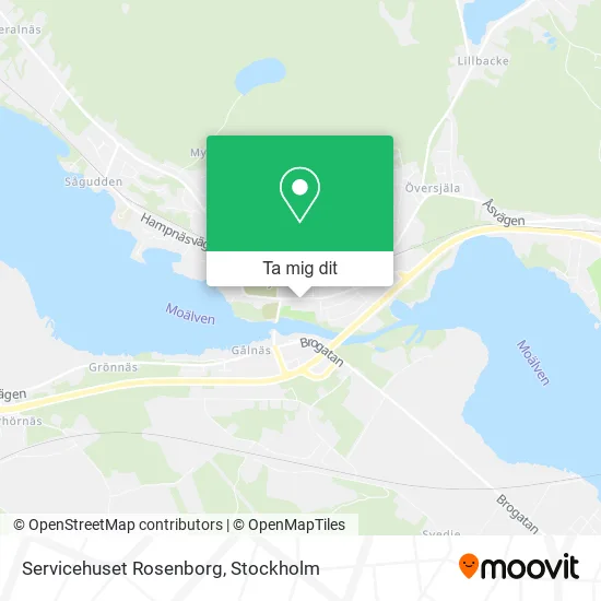 Servicehuset Rosenborg karta