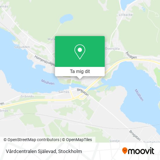 Vårdcentralen Själevad karta