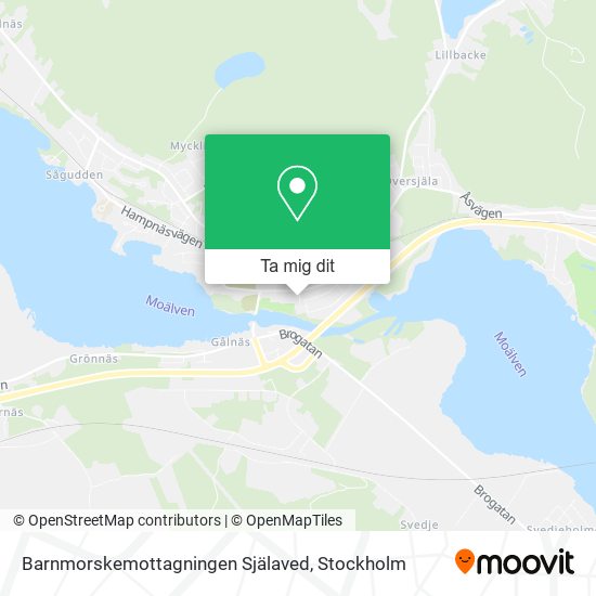 Barnmorskemottagningen Själaved karta