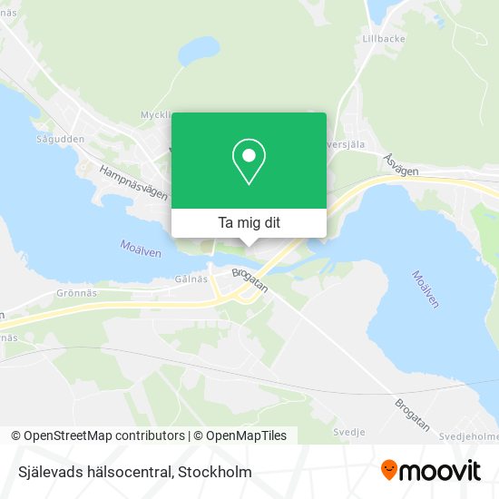 Själevads hälsocentral karta