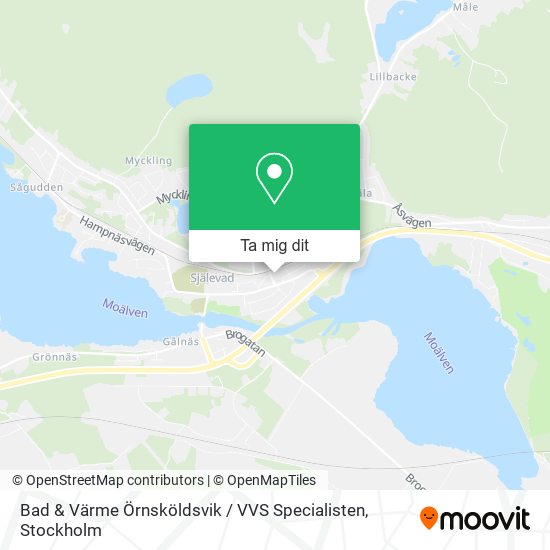 Bad & Värme Örnsköldsvik / VVS Specialisten karta