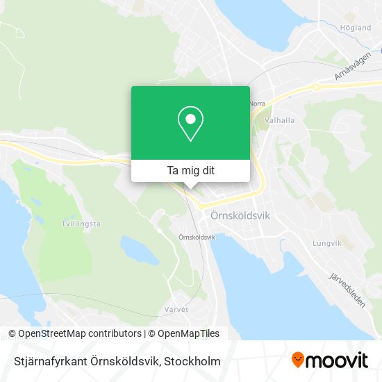 Stjärnafyrkant Örnsköldsvik karta