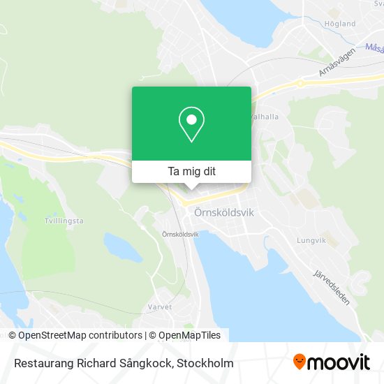 Restaurang Richard Sångkock karta