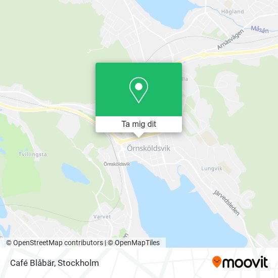 Café Blåbär karta