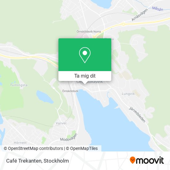 Café Trekanten karta
