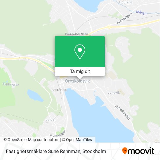 Fastighetsmäklare Sune Rehnman karta