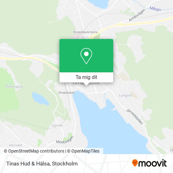 Tinas Hud & Hälsa karta