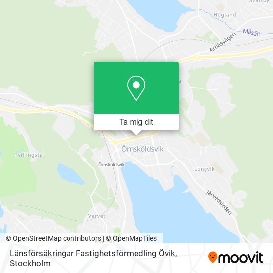Länsförsäkringar Fastighetsförmedling Övik karta