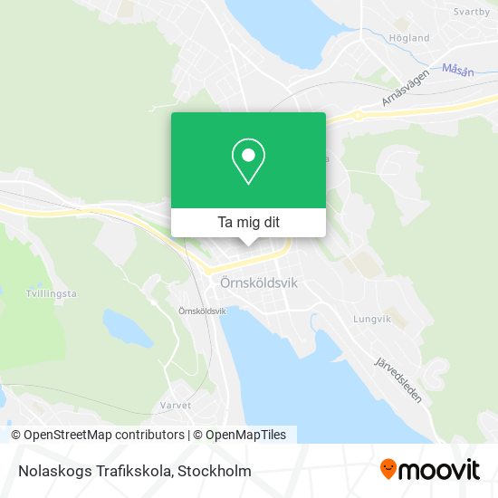 Nolaskogs Trafikskola karta