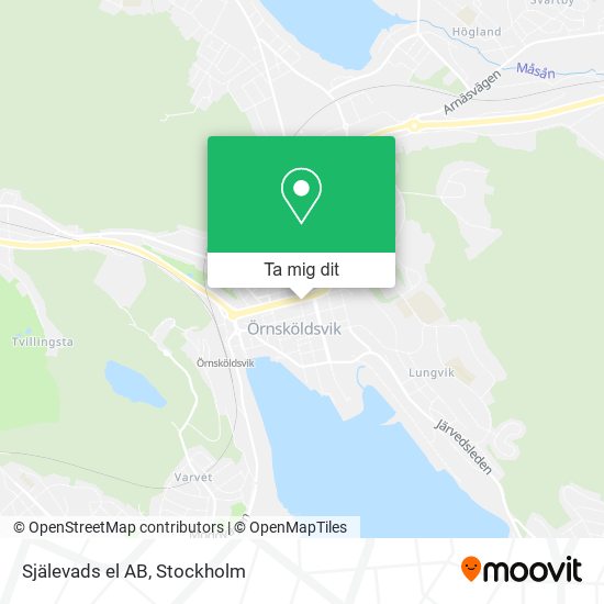 Själevads el AB karta