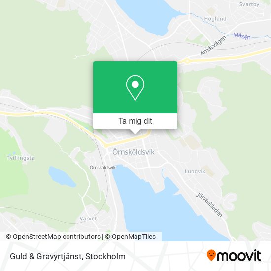 Guld & Gravyrtjänst karta
