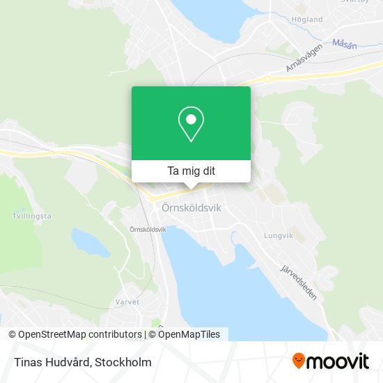 Tinas Hudvård karta